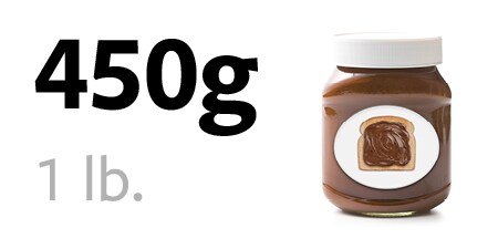 Pot de pâte à tartiner de 450 grammes
