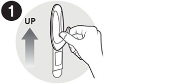 Icône montrant comment faire glisser le Crochet Command™
